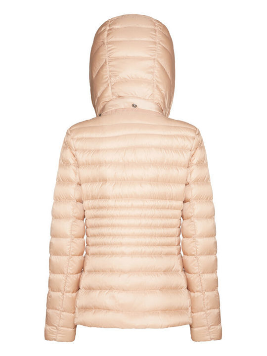 Jaysen Kurzes Damen Puffer Jacke für Winter Rosa