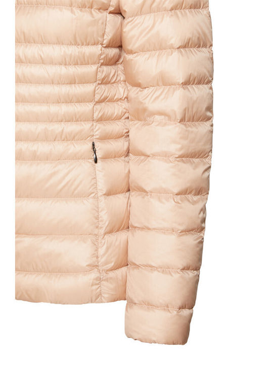 Jaysen Kurzes Damen Puffer Jacke für Winter Rosa