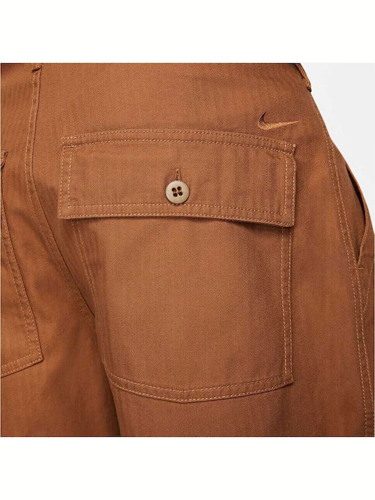 Life Fatigue Hose in Geradem Schnitt Braun