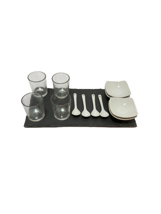 Excellent Houseware Porzellan Ordnungshüter Weiß W30xL15cm 1Stück