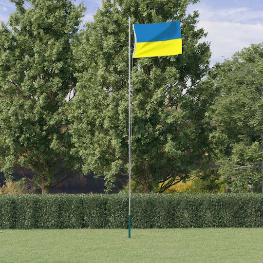 Steagul Ucrainei Poliester cu Mâner lung 150x90cm