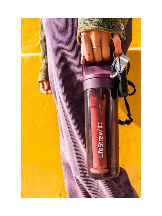 Lifestraw Παγούρι Πλαστικό με Στόμιο και Φίλτρο 650ml Μπεζ
