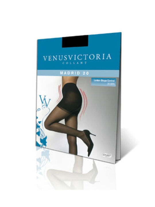 Venus Victoria Madrid 20 Den Elastic Tights with Latex - Tailpiece