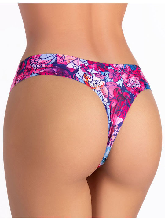 MEMEME ROSA BLOSSOM JAPANESE THONG - Roz-violet