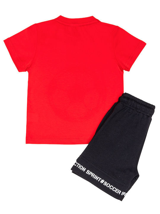 Sprint Kids Set with Shorts Summer 2pcs Red