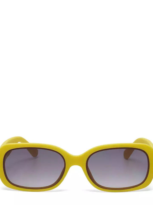 Okkia Sonnenbrillen mit Gelb Rahmen und Braun Linse OK028VY