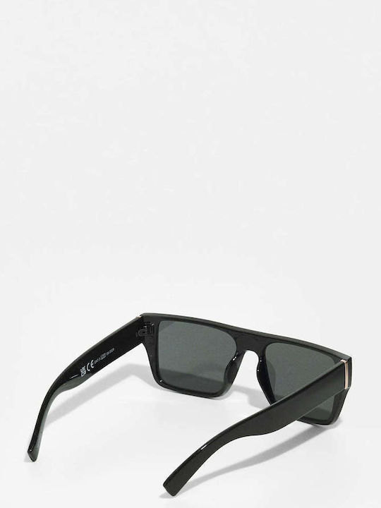 Jack & Jones Men's Sunglasses with Black Plastic Frame and Black Lens 12251481