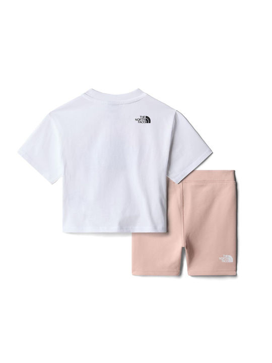 The North Face Kids Set with Shorts Summer 2pcs White