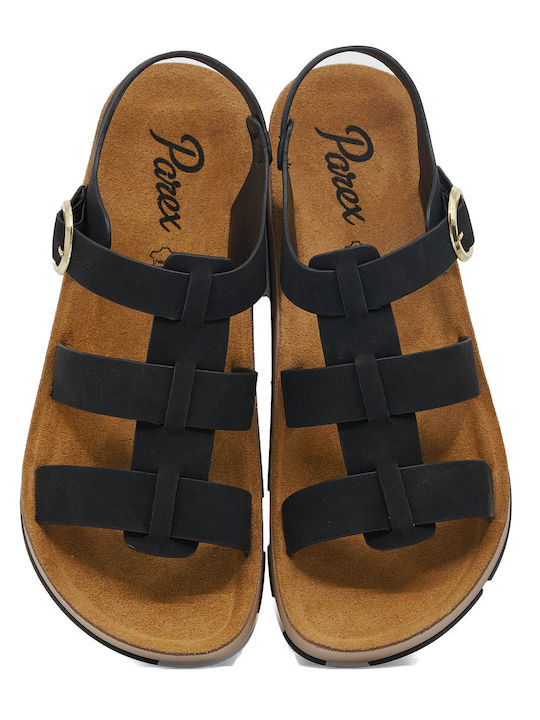 Women's Flat Sandals Gladiator in Black Color