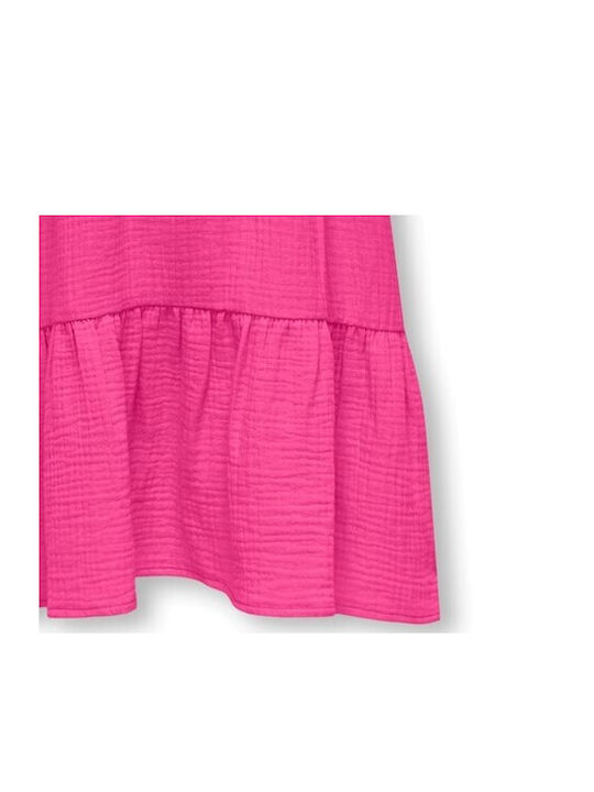 Kids Only Kids Dress Short Sleeve Fuchsia