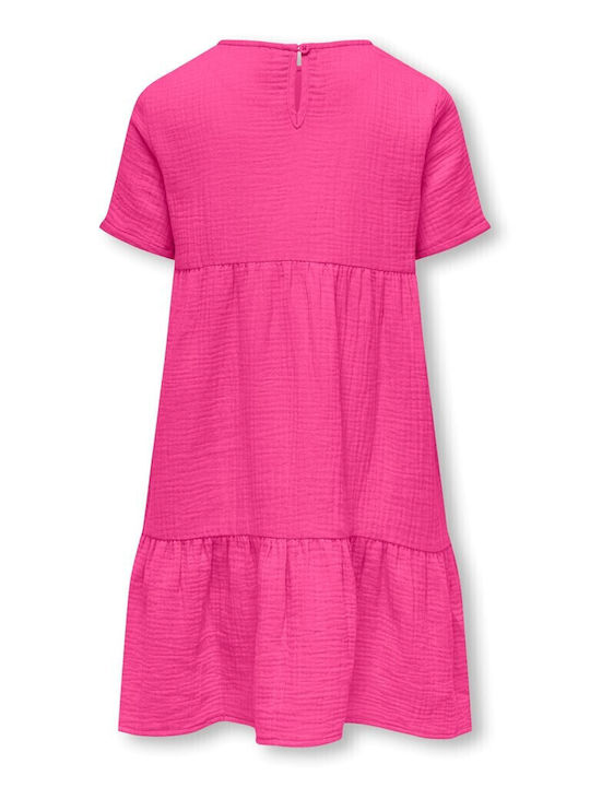 Rochie pentru Copii Mâneca scurta Fuchsia