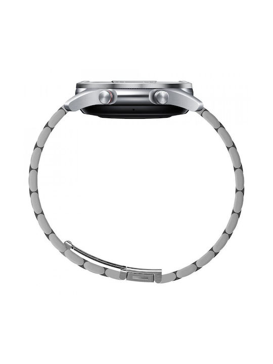 Spigen Chrono Schild Silber Aluminium Gehäuse für Samsung Galaxy Watch 3 45mm Schwarz