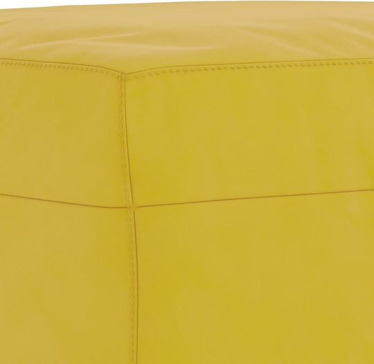 Living Room Furniture Set 2-Seater & 2-Seater & Stool Yellow