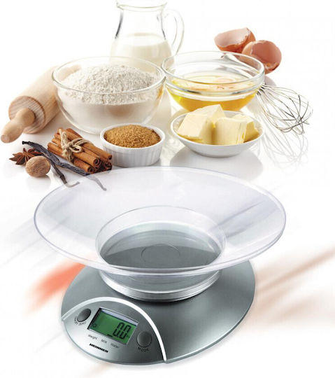 Heinner Ψηφιακή Ζυγαριά Κουζίνας με Κάδο έως 5kg Γκρι