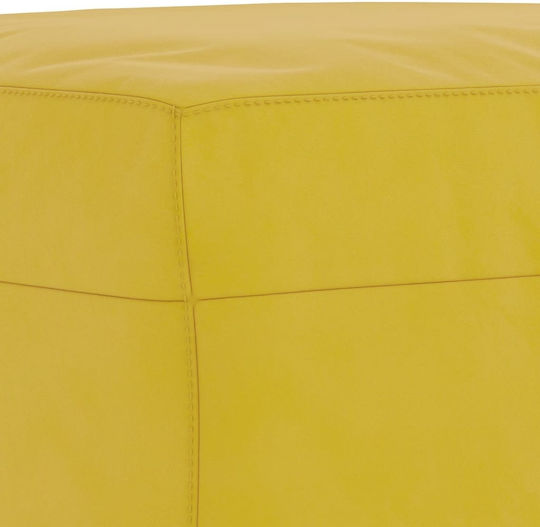 Living Room Furniture Set 2-Seater & 2-Seater & Stool Yellow