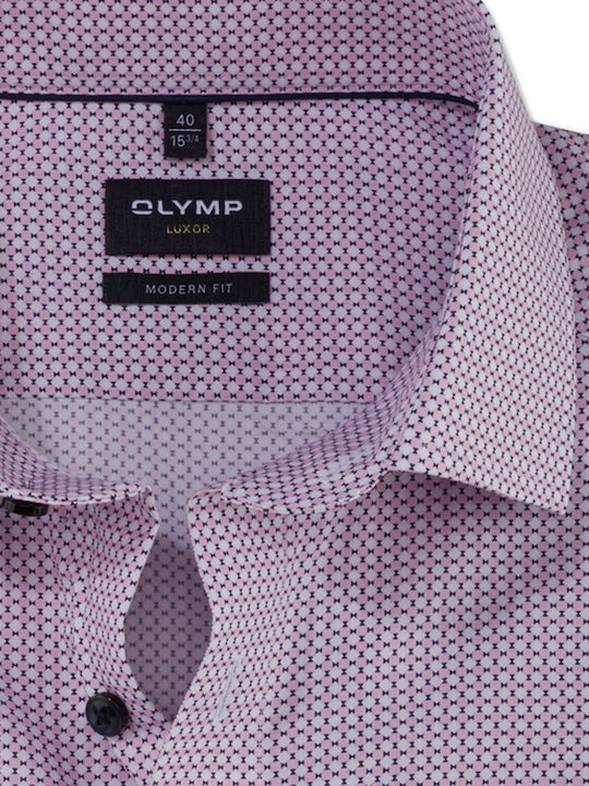 Olymp Men's Shirt Long Sleeve Pink