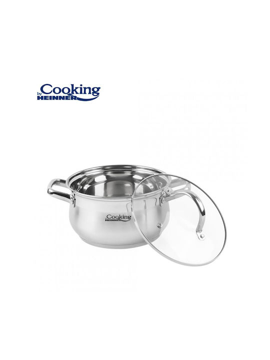 Heinner Amira Deep Stainless Steel Pot 2.6lt / 18cm