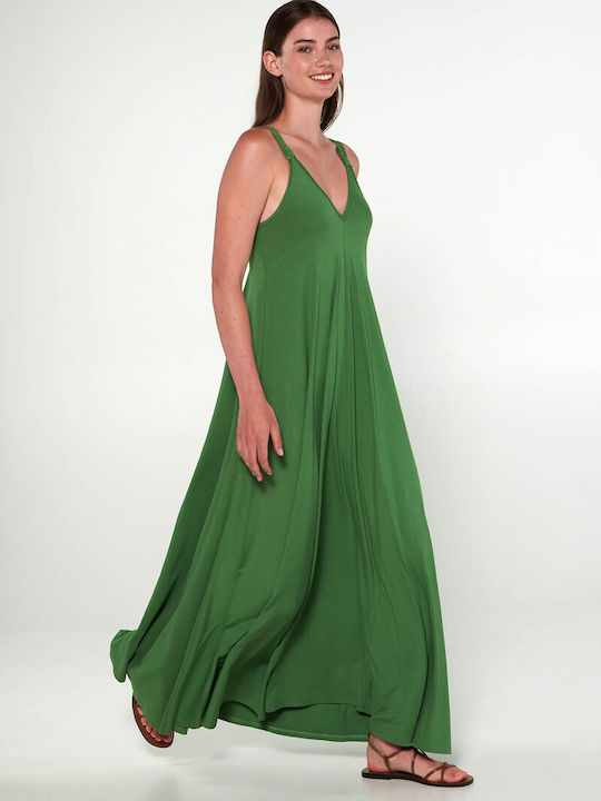 Vamp Maxi Φόρεμα Πράσινο