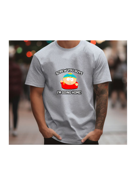 Γκρι Μπλούζα Tshirt South Park Screw You Guys Original Fruit Of The Loom 100% Βαμβάκι No1