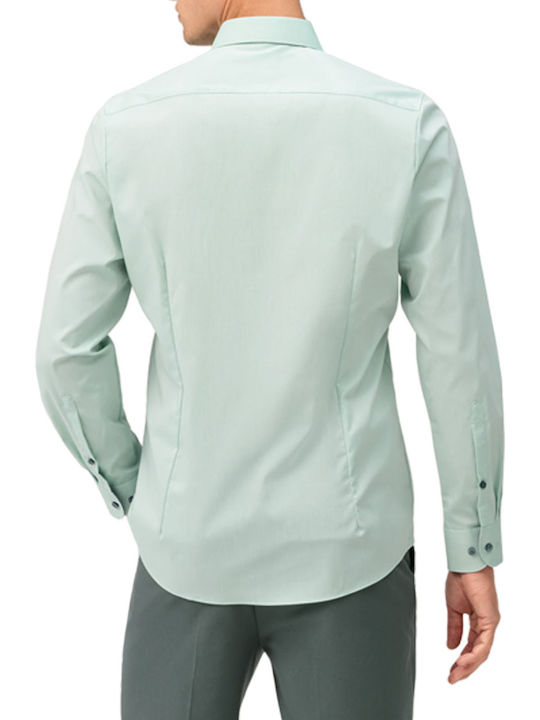 Olymp Level 5 Body Fit Men's Shirt Long Sleeve Cotton Green