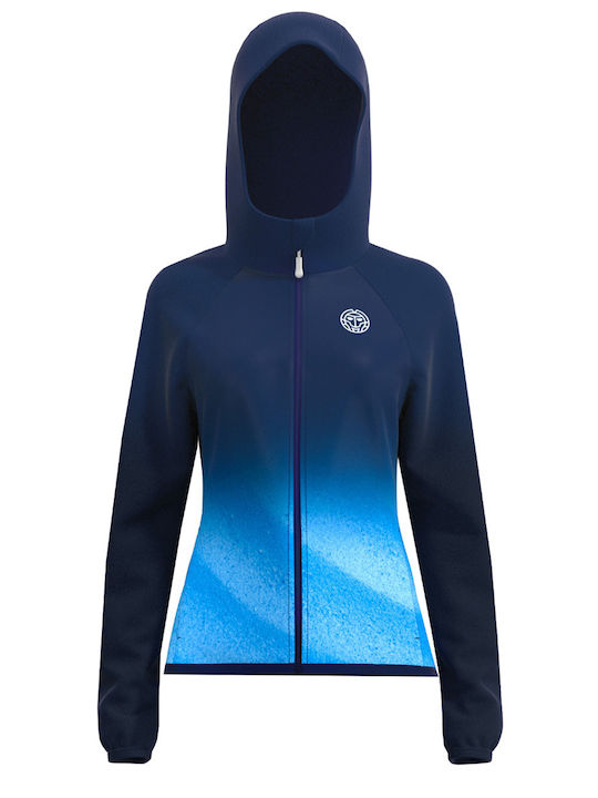 Women's Short Sports Jacket for Winter Dark Blue