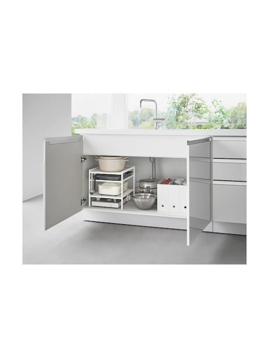 Yamazaki Επιτραπέζια Βάση Inox 41.5x33x34.5εκ. Λευκή