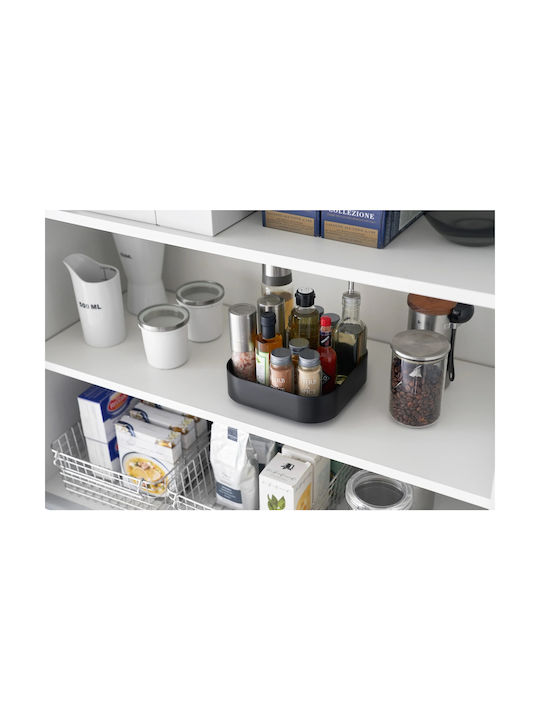 Yamazaki Kitchen Organizer Racks Plastic in Black Colour 20x20x6cm