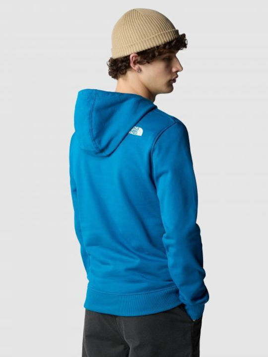 The North Face Men's Sweatshirt with Hood and Pockets Blue