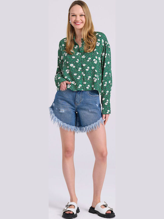 Women's Long Sleeve Shirt Green