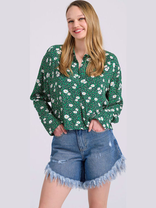 Women's Long Sleeve Shirt Green