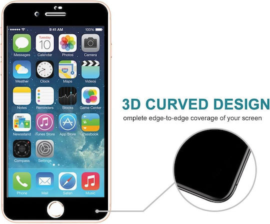 Privacy Full Face Tempered Glass Black (iPhone SE 2022 / 2020 / 8 / 7)