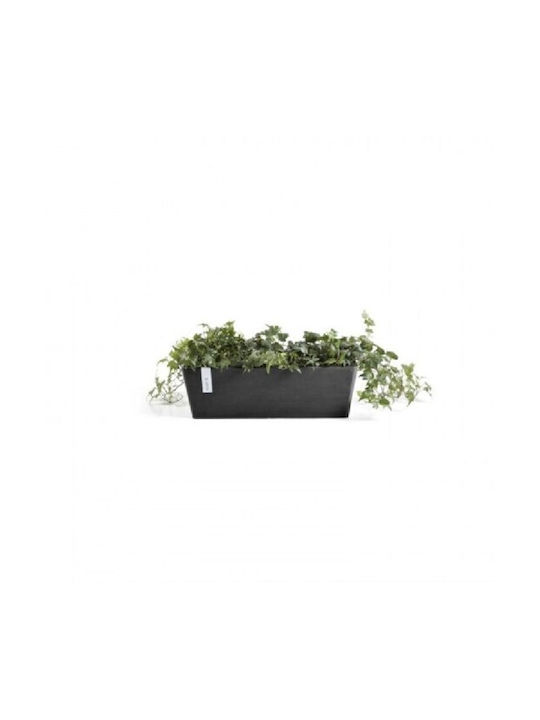 Ecopots Bruges Ζαρντινιέρα 45x17cm Μαύρο 74.003.45