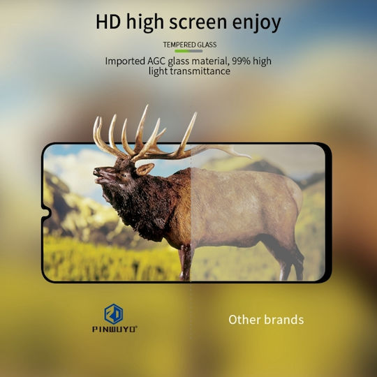 Pinwuyo 2.5D Full Face Tempered Glass Μαύρο (TCL 40 SE)
