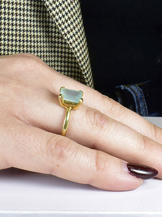 Elor Damen Ring aus Silber Vergoldet