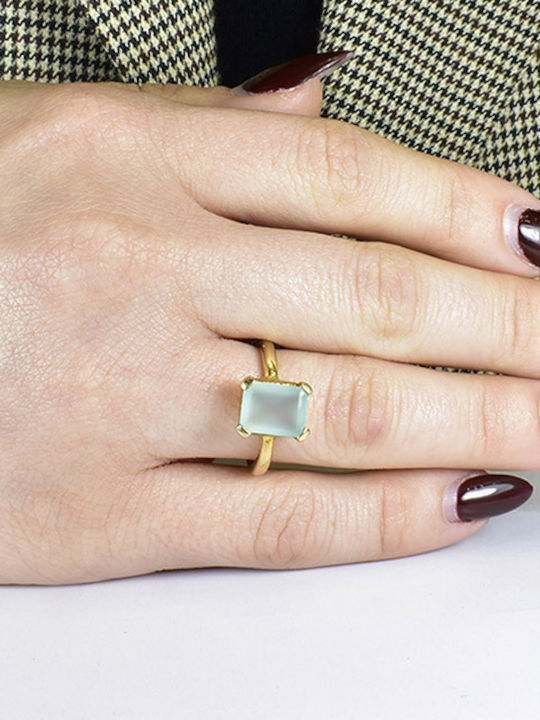 Elor Damen Ring aus Silber Vergoldet