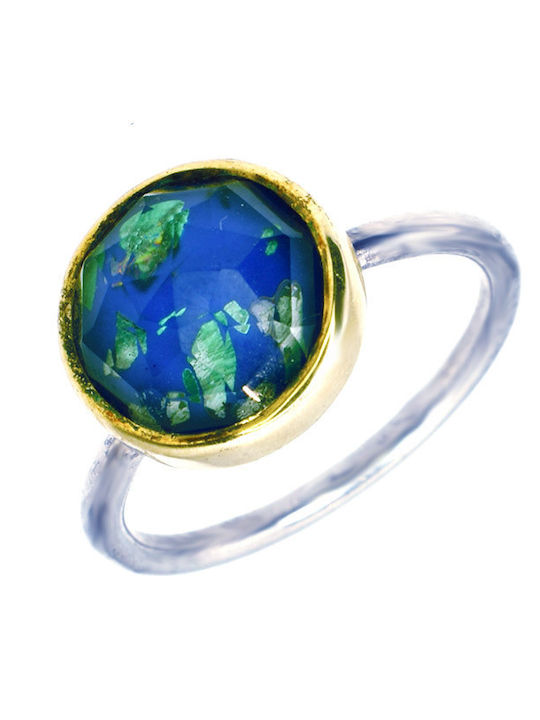Elor Damen Ring aus Silber Vergoldet