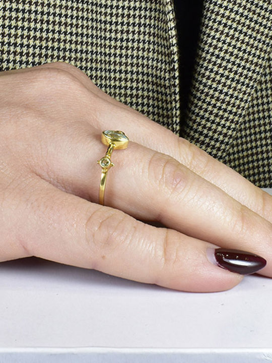 Elor Damen Ring aus Silber Vergoldet