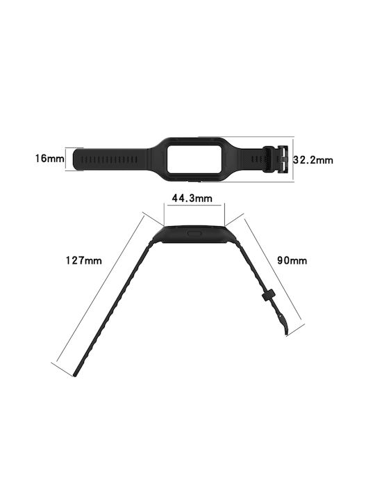 Universal Integrated Armband Silikon Grün (Huawei Band 8Honor Band 6)