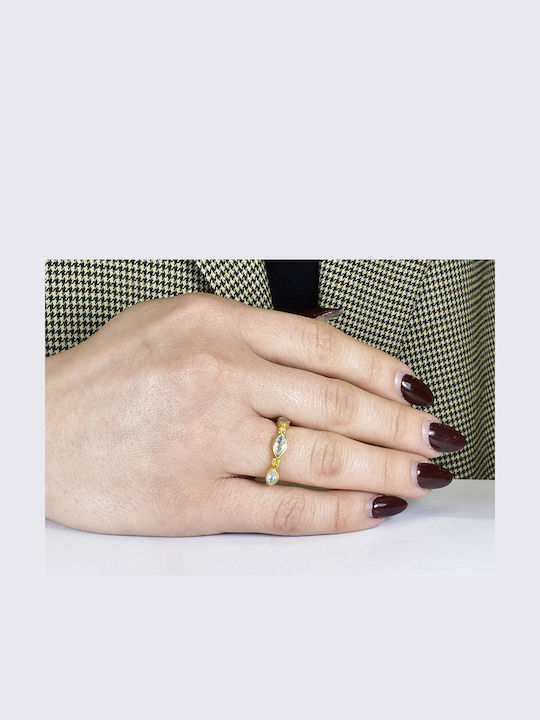 Elor Ring made of Silver Gold Plated