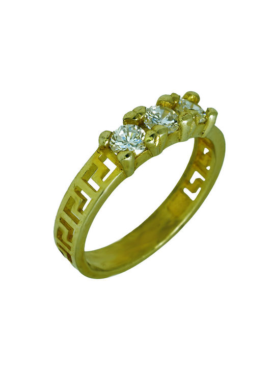 Elor Women's Ring from Silver Gold Plated