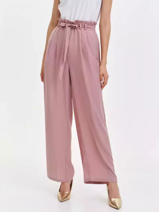 Make your image Women's Fabric Trousers Pink