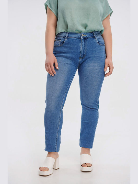 Jucita Women's Jean Trousers Push Up in Skinny Fit