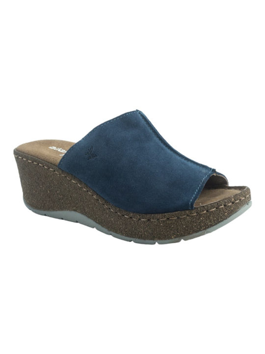 Adam's Shoes Women's Platform Shoes Blue