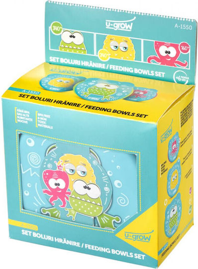 U-Grow Plastic Kids' Lunch Set 0.34lt