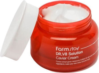 Farm Stay DR.V8 Solution Caviar Ενυδατική & Λευκαντική Κρέμα Προσώπου Ημέρας με Χαβιάρι 100gr