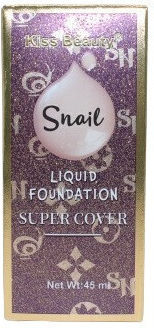 Kiss Beauty Snail Extract Foundation With Coverage, Snail, Super Cover, 332, 45 Ml