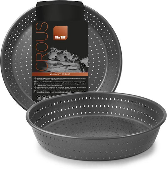 Ibili Tăvi De Copt Perforate Din Oțel Inoxidabil Cu Acoperire Antiaderentă 24cm