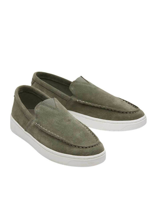 Trvl Lite Loafers Men's Suede Moccasins Khaki