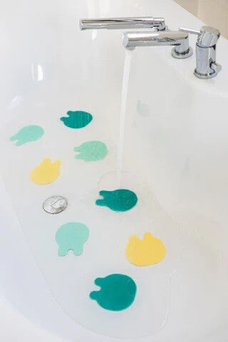 Quut Baby Bath Non-slips Green 8pcs