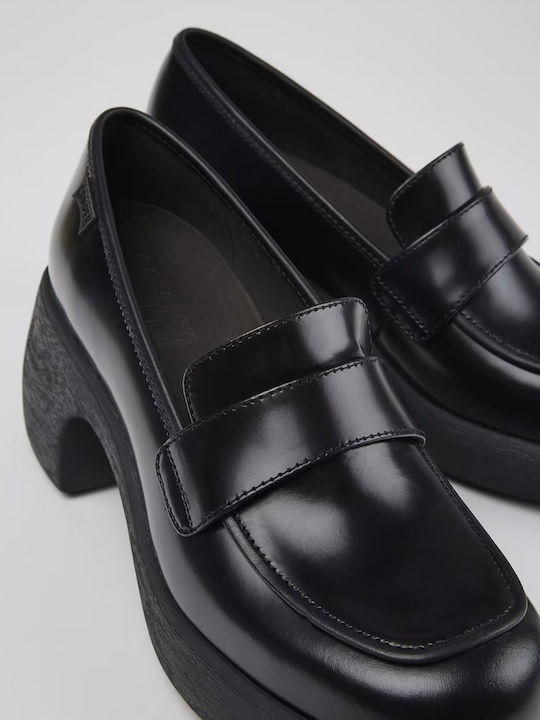 Leather Black Heels Thelma